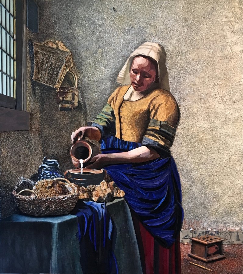 "Melkmeisje" (110 CM X 98 CM)