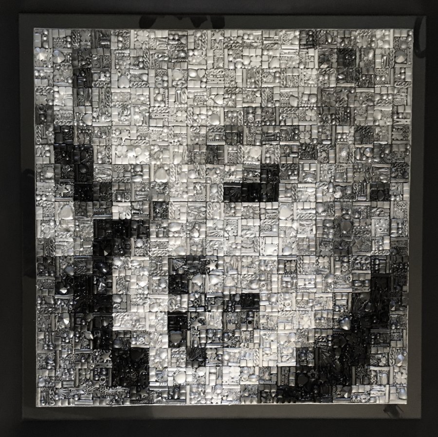 "MARILYN" op facet geslepen glas (60 CM X 60 CM)