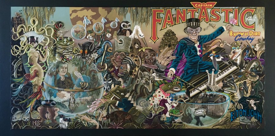 "Captain Fantastic And The Brown Dirt Cowboy" Elton John (90 CM X 180 CM X 4 CM)