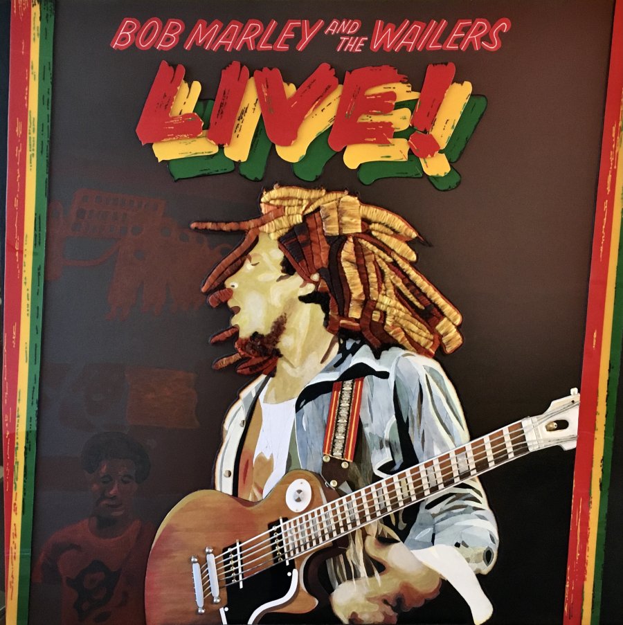 Bob Marley and the Wailers "LIVE!" (120CM X 120CM X 4CM)