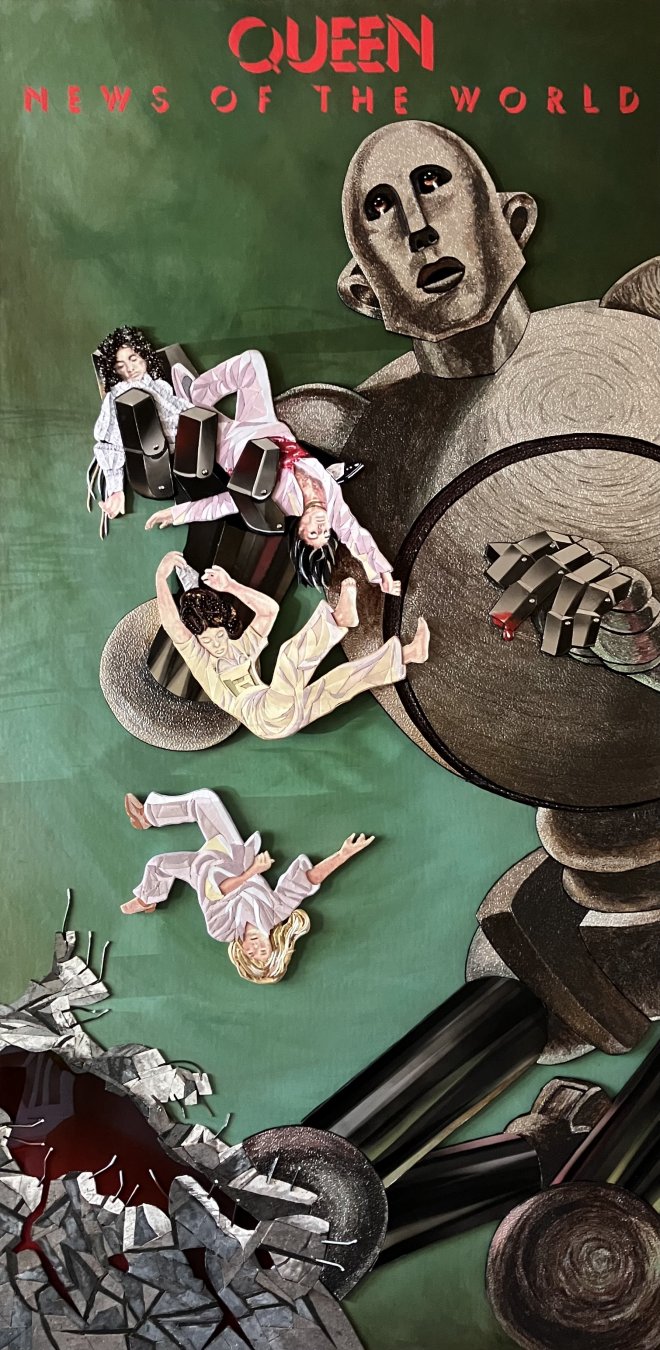 News of the world, QUEEN (162 CM X 80 CM x 4 CM)