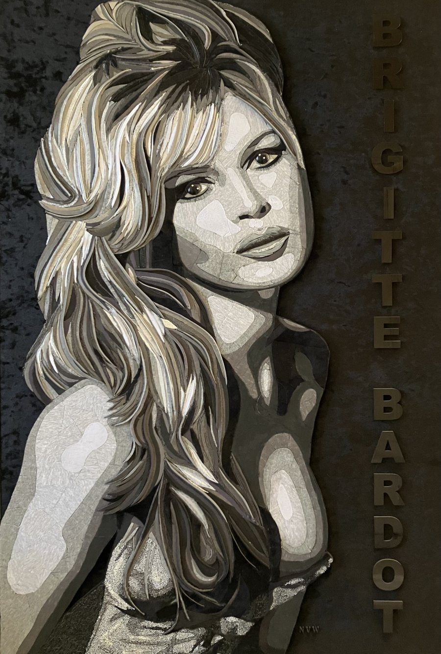 "BRIGITTE BARDOT" (120CM X 80CM X 4CM)